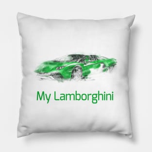 My Lamborghini Pillow