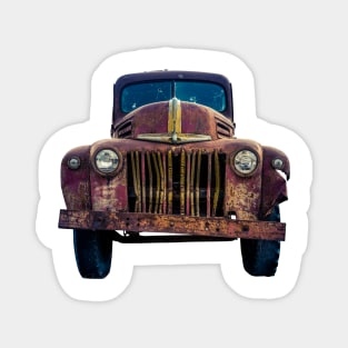 Rusty Ford Pickup Truck Magnet