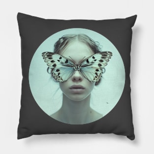 Whispers of Wings: The Butterfly Veil Pillow