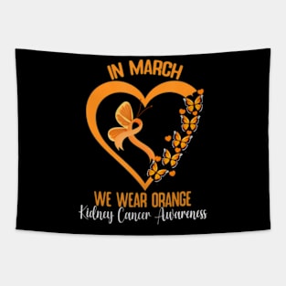 In March We Wear Orange Ribbon Kidney Cancer Awareness Tapestry