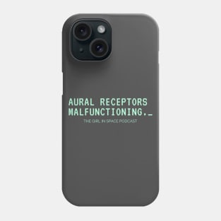 Aural Receptors Malfunctioning Aqua Ink Phone Case