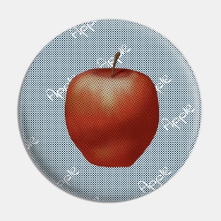 Apple, comic style Pin