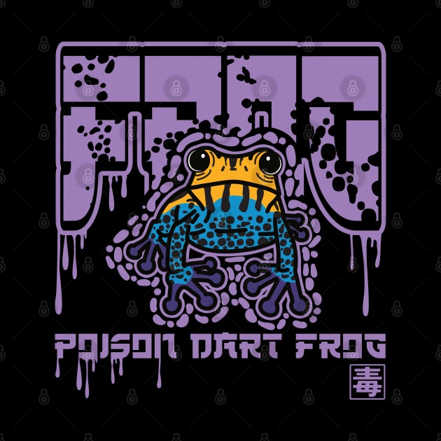 Poison dart frog - violet by InnerYou