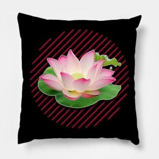 namaste lotus flower Pillow