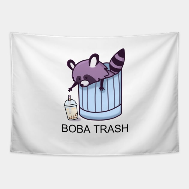 Boba Trash Racoon Tapestry by SirBobalot