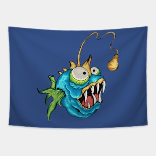 Angler fish hungry Tapestry