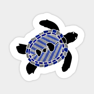 Aboriginal Art - Sea Turtle Magnet