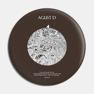 Agust D Moon Light Pin