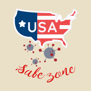 Safe zone America 4th of july shirt - Safe zone T-Shirt