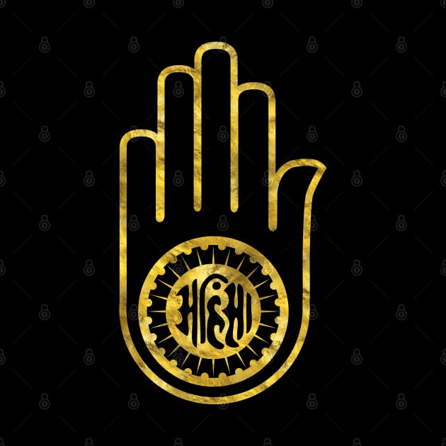 Jain Hand -symbol of Jainism by Nartissima