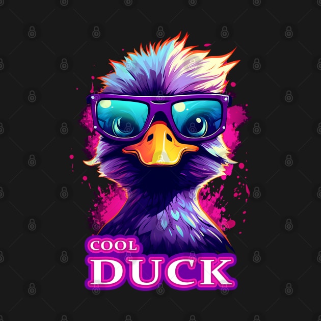 Dapper Quacker an Adorable Cool Duck With Glasses by Juka