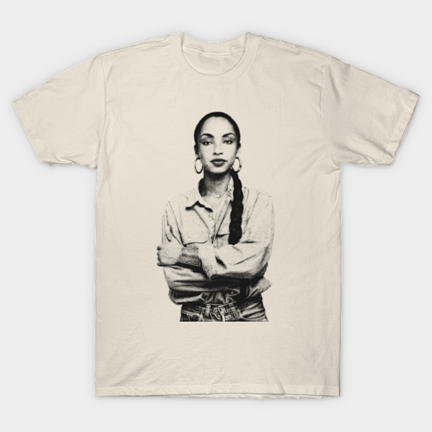 Sade adu - Vintage Pencil Drawing Style - Sade Adu - T-Shirt | TeePublic