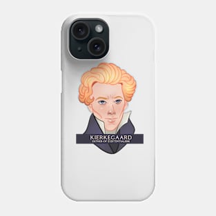 Kierkegaard, Father of Existentialism Phone Case