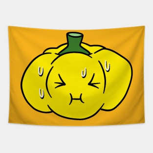 Nervous Yellow Bell Pepper Tapestry