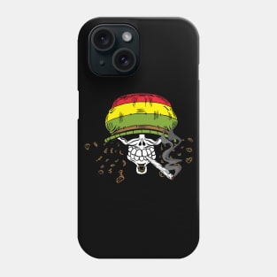 Rasta Skull Reggae Marijuana Smoker Phone Case