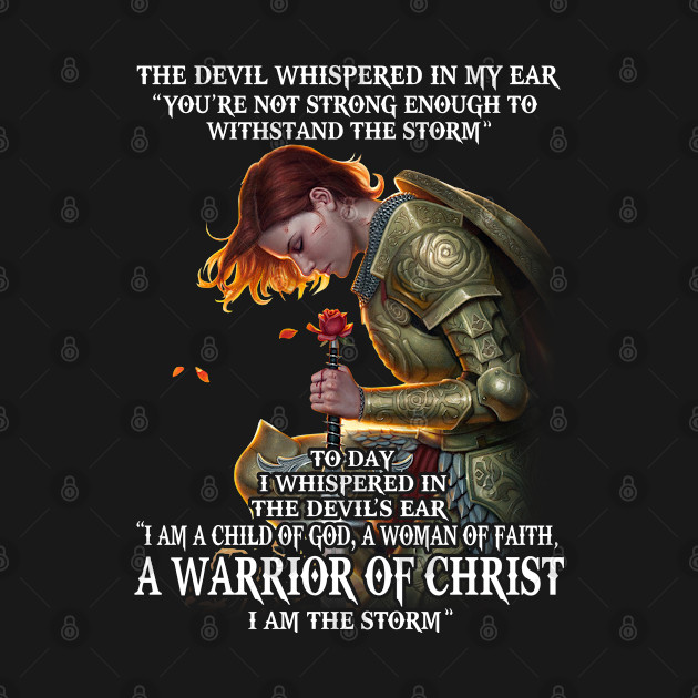 The devil whispered in my ear you're not strong enough to withstand the storm - Christian - Long Sleeve T-Shirt