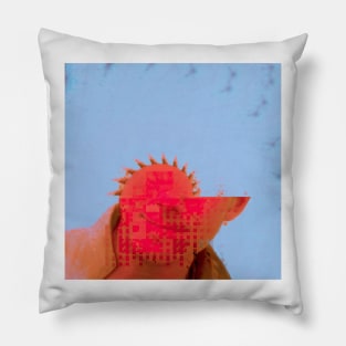 SAW Sureal Glitch Art Pillow