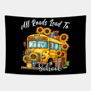 All Roads Lead To School Tapestry