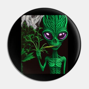 Stoner alien Pin