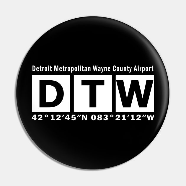 DTW Airport, Detroit Metropolitan Wayne County Airport Pin by Fly Buy Wear