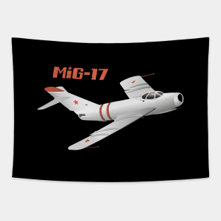 MiG-17 Soviet Jet Fighter Tapestry