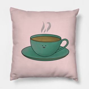 Happy cup of tea Pillow