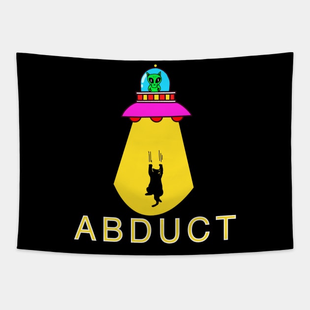 Abduct cat Tapestry by yumiyoshi4