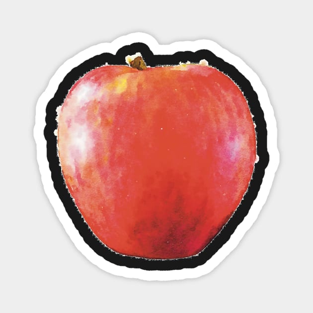 Juicy Red Apple Magnet by Griffelkinn