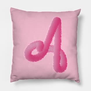 Pink Animal Initials Pillow