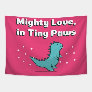 Mighty Love, in Tiny Paws Cute Dino Tapestry