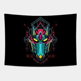 Cyber Mask Tapestry