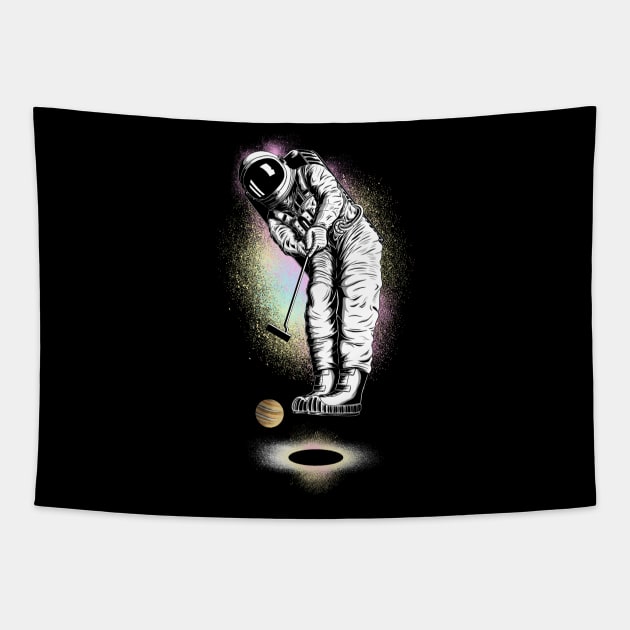 Astro Golf Tapestry by Sachpica