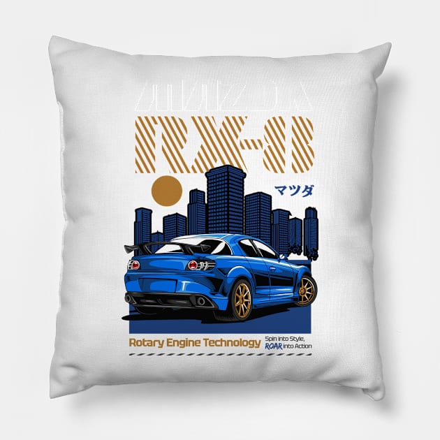 RX-8 Admiration Pillow by Harrisaputra
