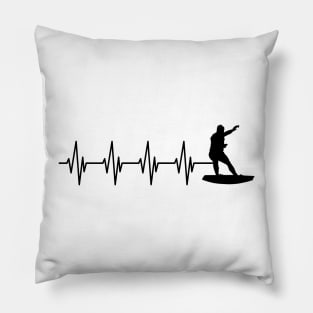 Surfer Heartbeat Pillow