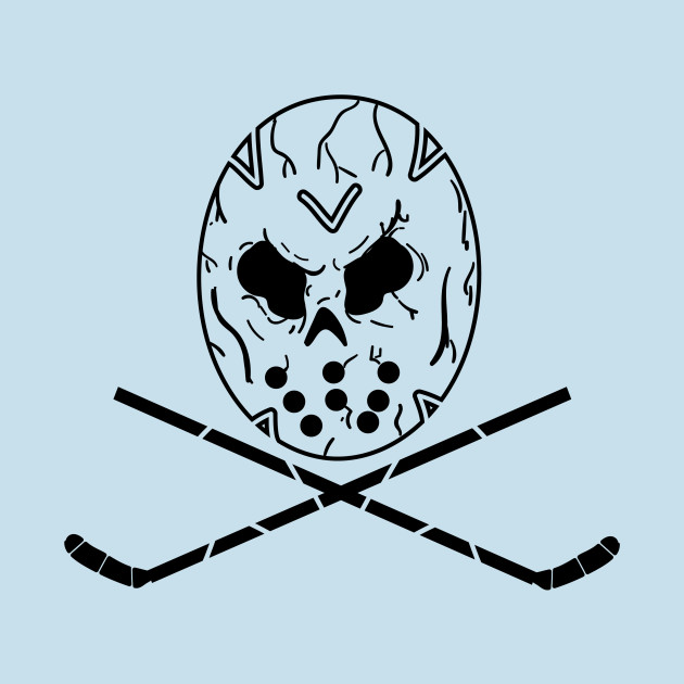 Disover Hockey Skull and Crossbones - Hockey Mask Skull And Cross Bones - T-Shirt