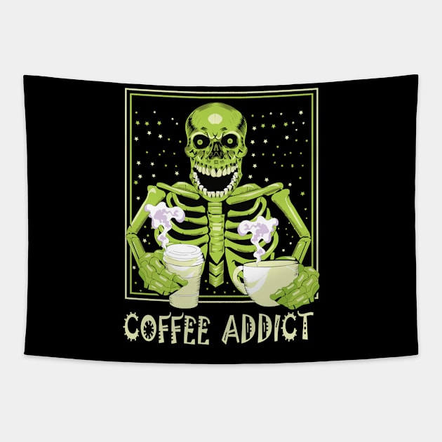 Coffee Addict design Tapestry by bry store