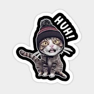 CAT HUH! FUNNY T-Shirt Magnet