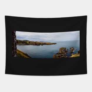 Panorama of the surroundings of Dunnottar castle in Aberdeenshire, Scotland Tapestry