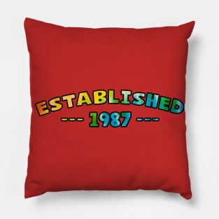 Established 1987 Pillow