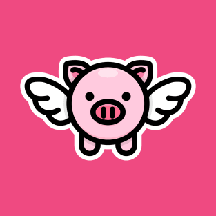 When Pigs Fly: Pink T-Shirt