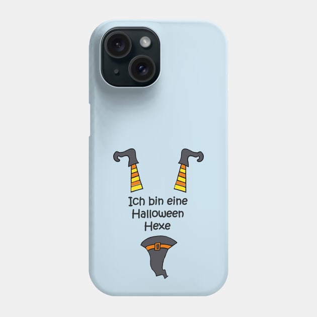 Ich bin eine Halloween Hexe (German) Phone Case by Anke Wonder 