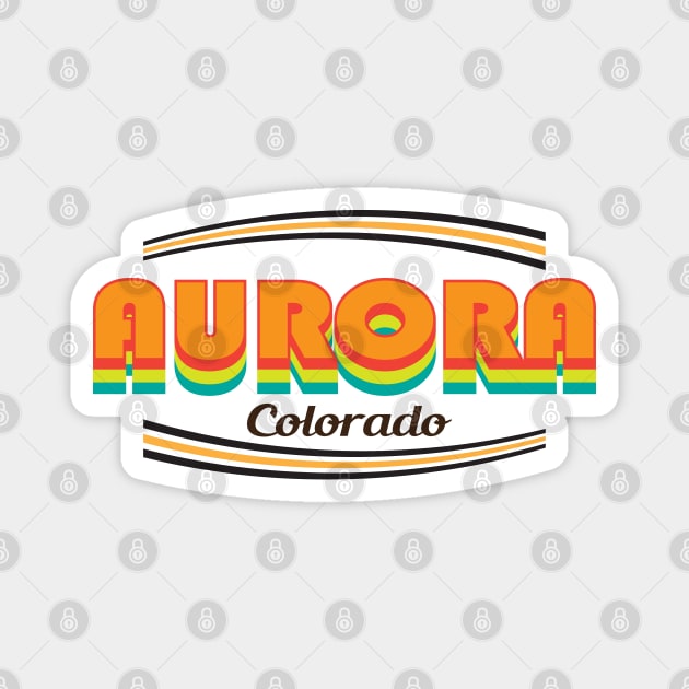 Aurora City Colorado State Magnet by antarte