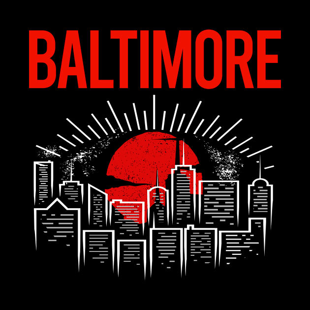 Red Moon Baltimore by Hanh Tay