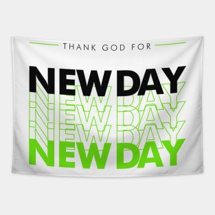 Christian Streetwear Design | Thank God for New Day Tapestry