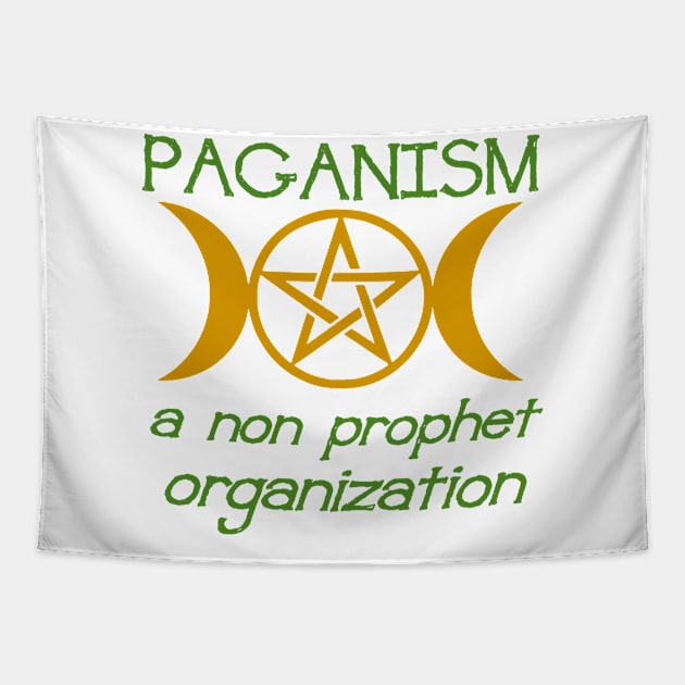 Paganism A Non Prophet Organization Pun Tapestry by taiche