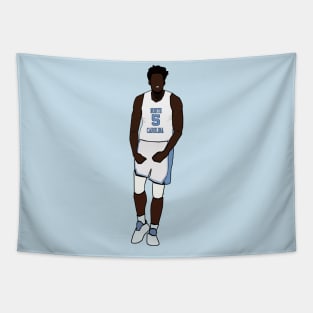 Nassir Little Celebration - University of North Carolina College NCAA Basketball Tapestry