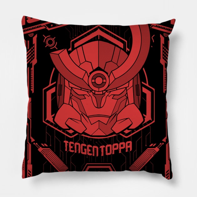 Mecha Gurren Pillow by Arinesart