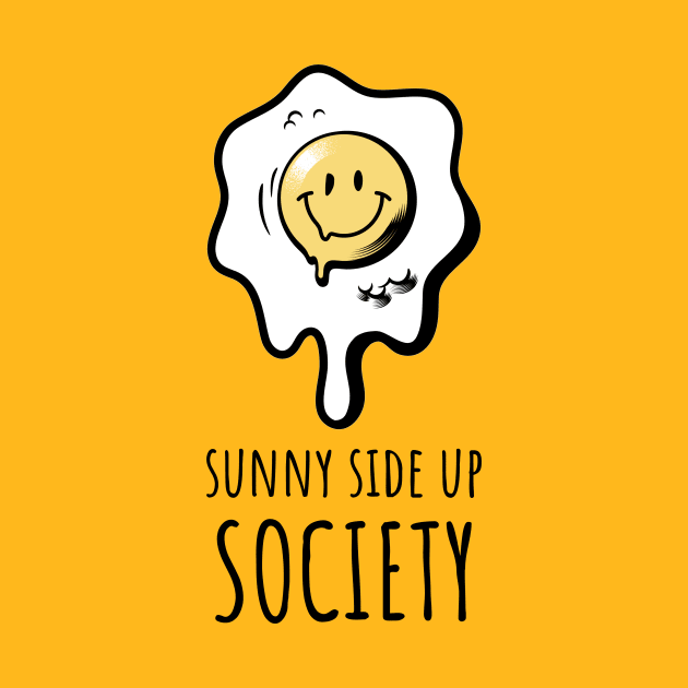 Sunny Side Up Society Runny Smiling Egg by InkyArt