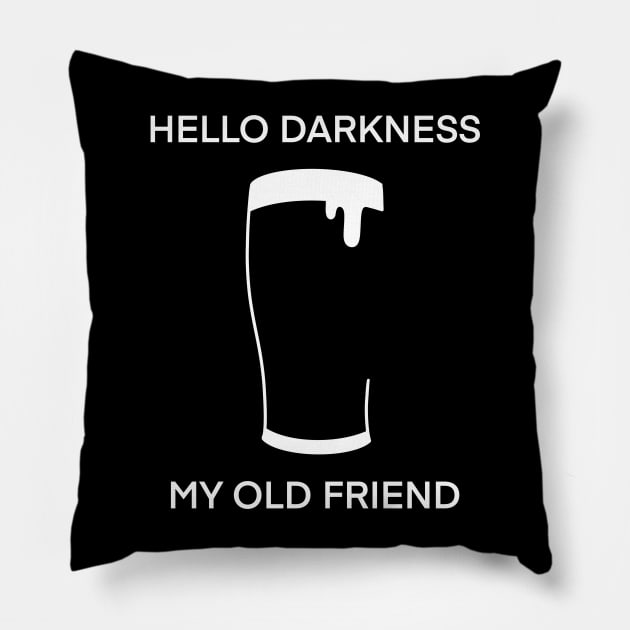 Hello Darkness My Old Friend Pillow by Shirleyy Shop Arts