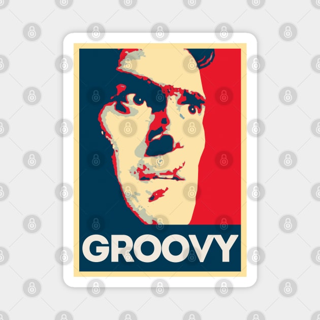 Evil Dead Ash Williams Groovy Magnet by GoldenGear